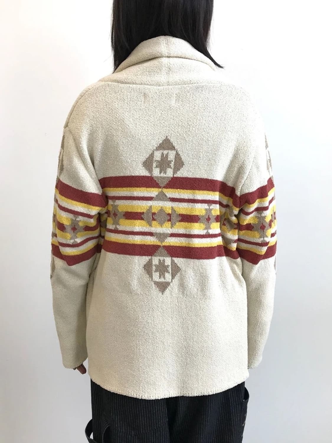 Naughty Dog Shawl CollarPattern Cardigan 상품이미지2