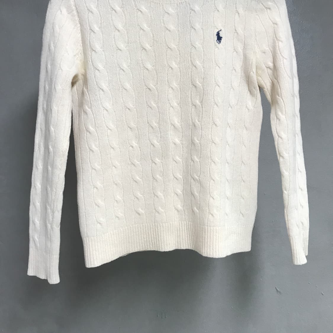 폴로 랄프로렌 케이블 니트 아이보리 M(W) 상품이미지3