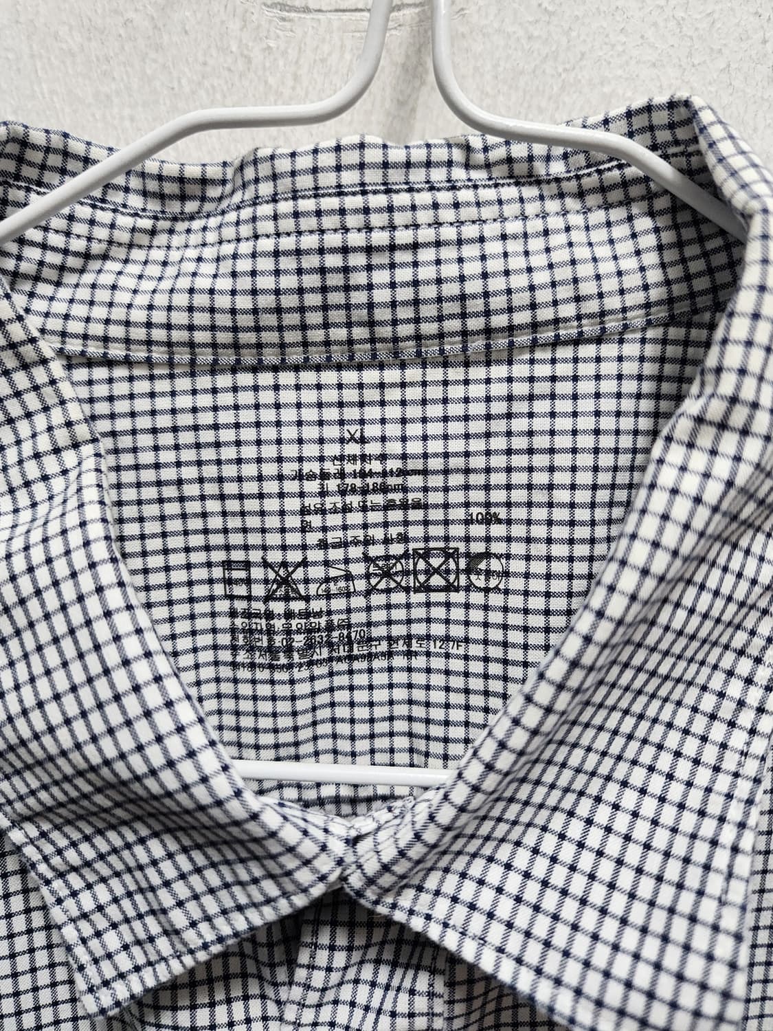 무인양품 잔체크 셔츠 상품이미지3
