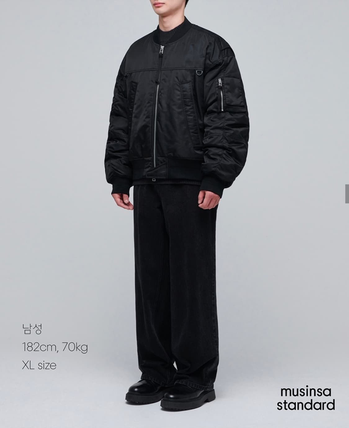 (L)무탠다드 오버사이즈 유틸리티 MA-1 보머 자켓 상품이미지3