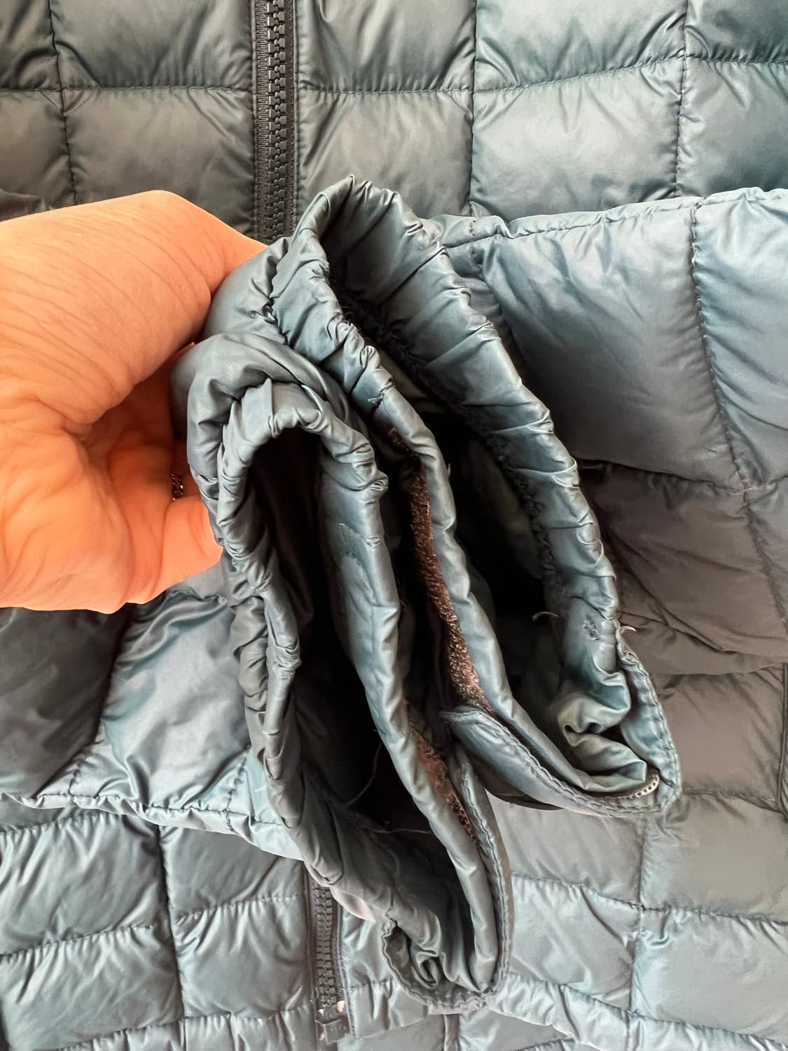 몽벨 남성 그린 구스다운경량패딩 상품이미지6