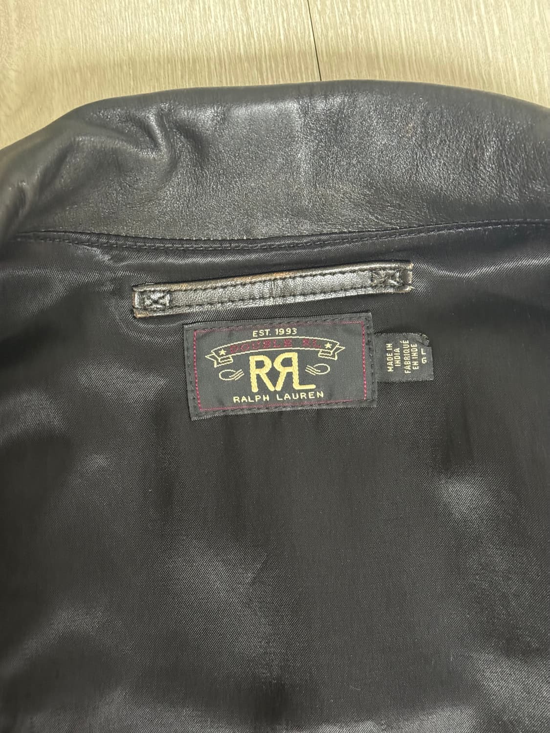 RRL 가죽 라이더 자켓 블랙 L 상품이미지3