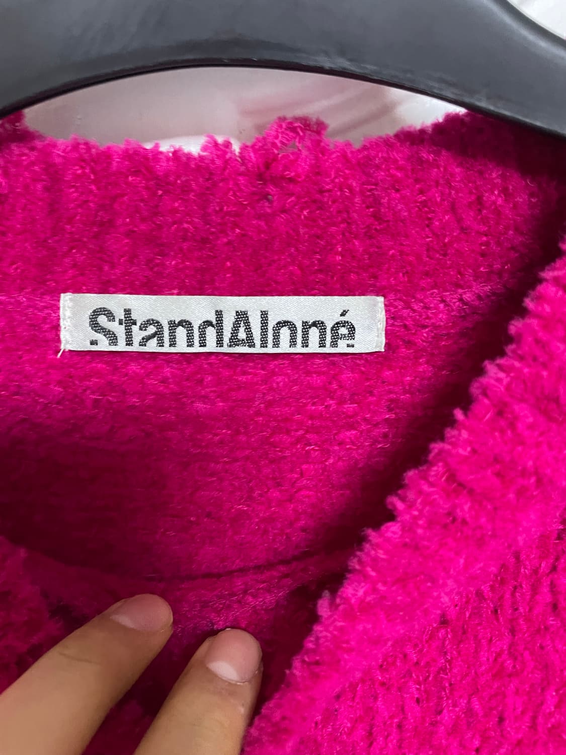 [F] 스탠드얼론 핑크 디스트 니트 상품이미지3