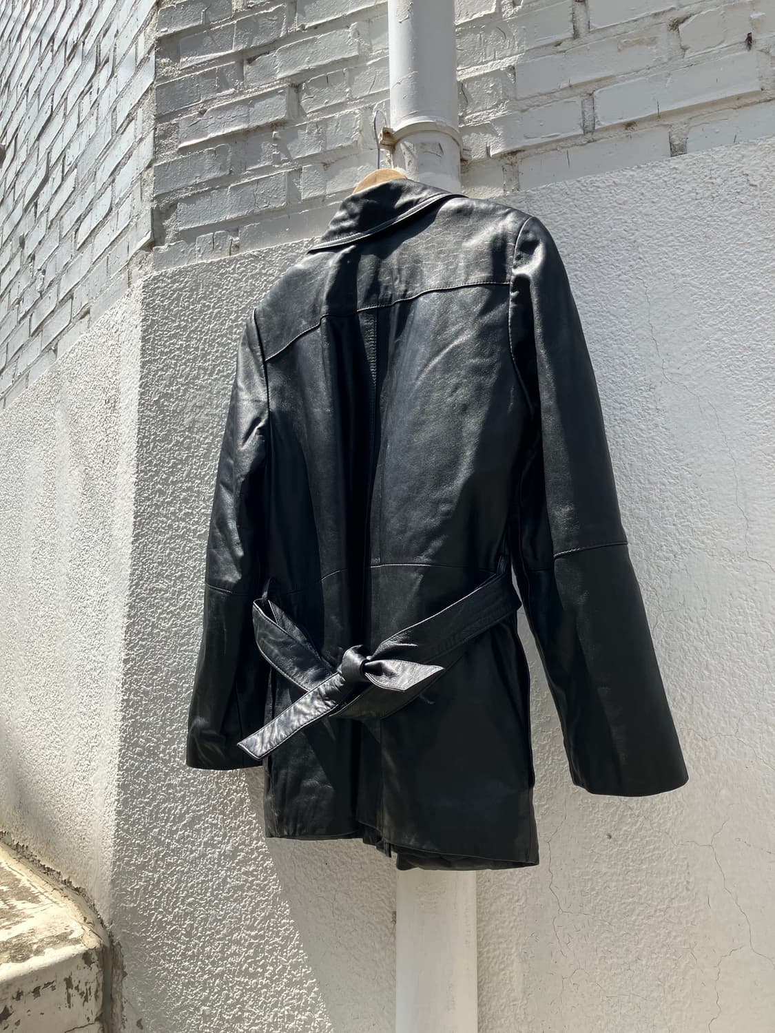 Members Only 가죽 트렌치 자켓 M 상품이미지6
