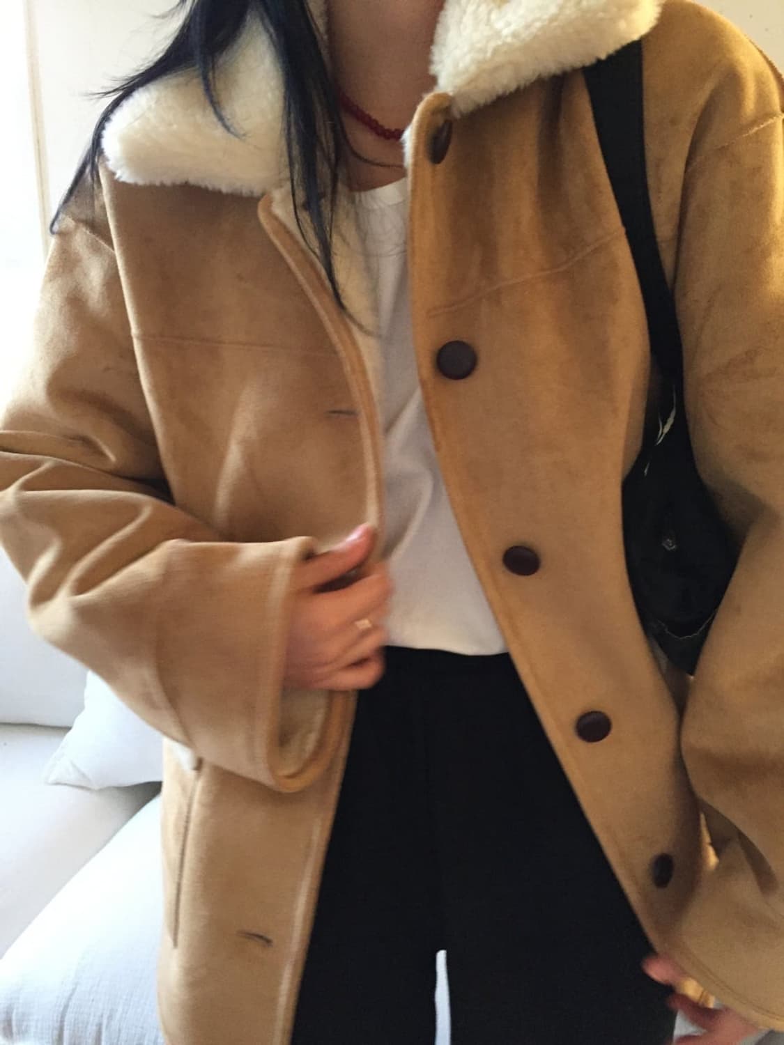 nadal 나달 무스탕 (브라운/아이보리) 상품이미지3