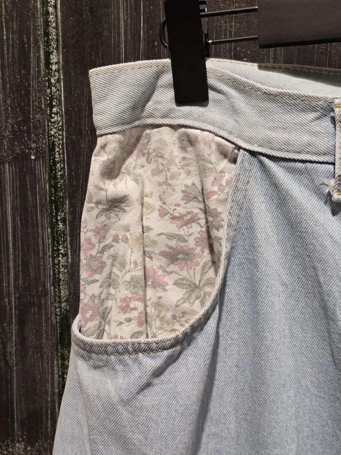 90s Cosmic Jeans Floral Patchwork Denim 상품이미지2
