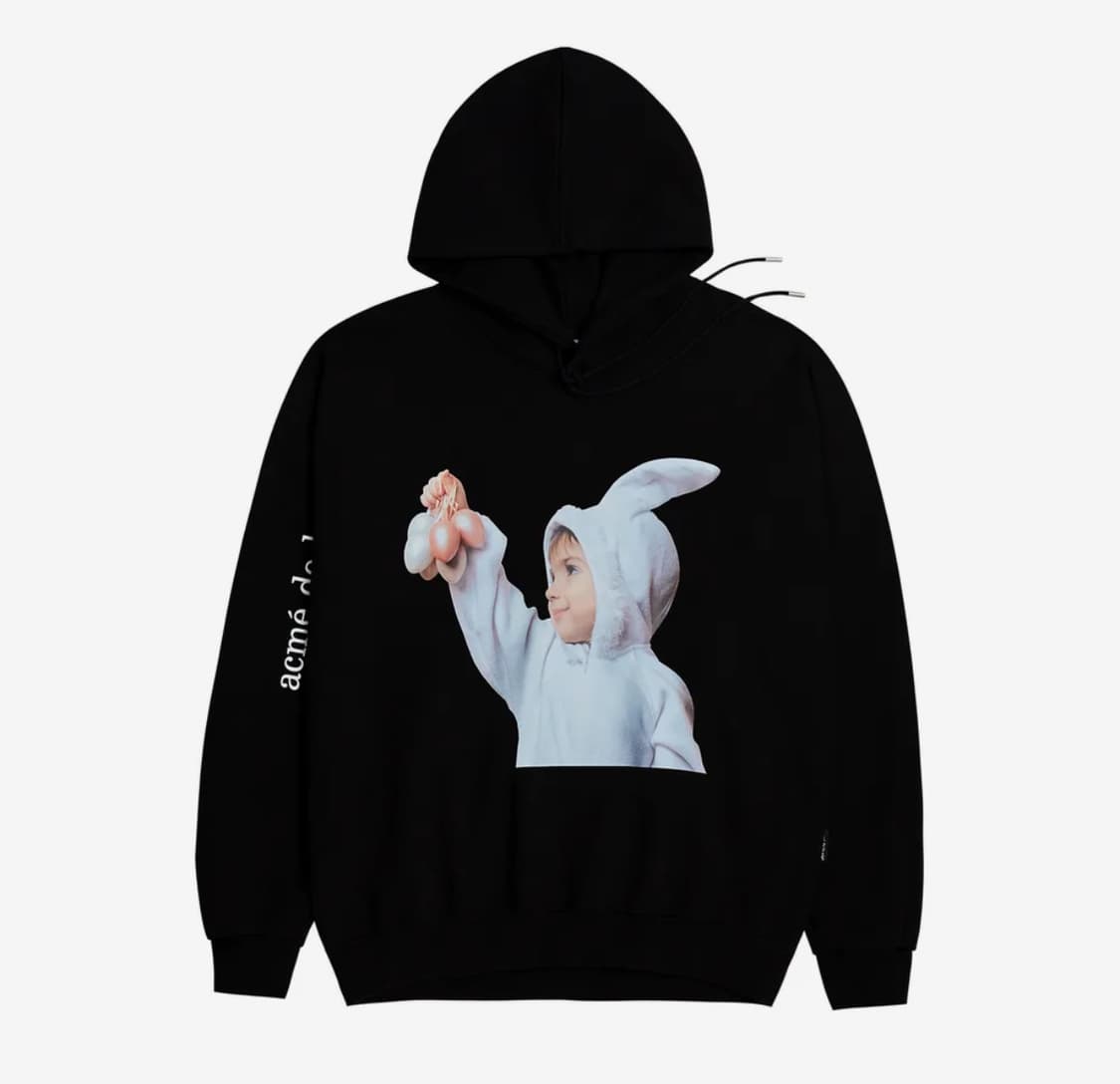 아크메드라비 후드티 ADLV BABY FACE HOODIE BLACK 상품이미지1