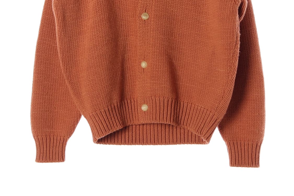 오라리 울100% 오렌지 울 니트 브이넥 가디건
 상품이미지4