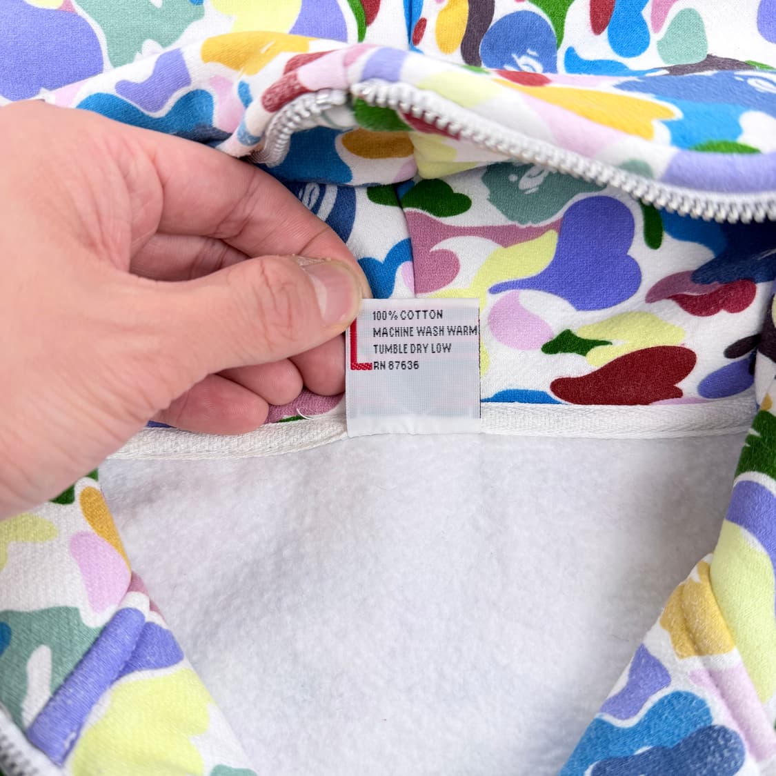 베이프 멀티카모 풀 후드집업 L 상품이미지5