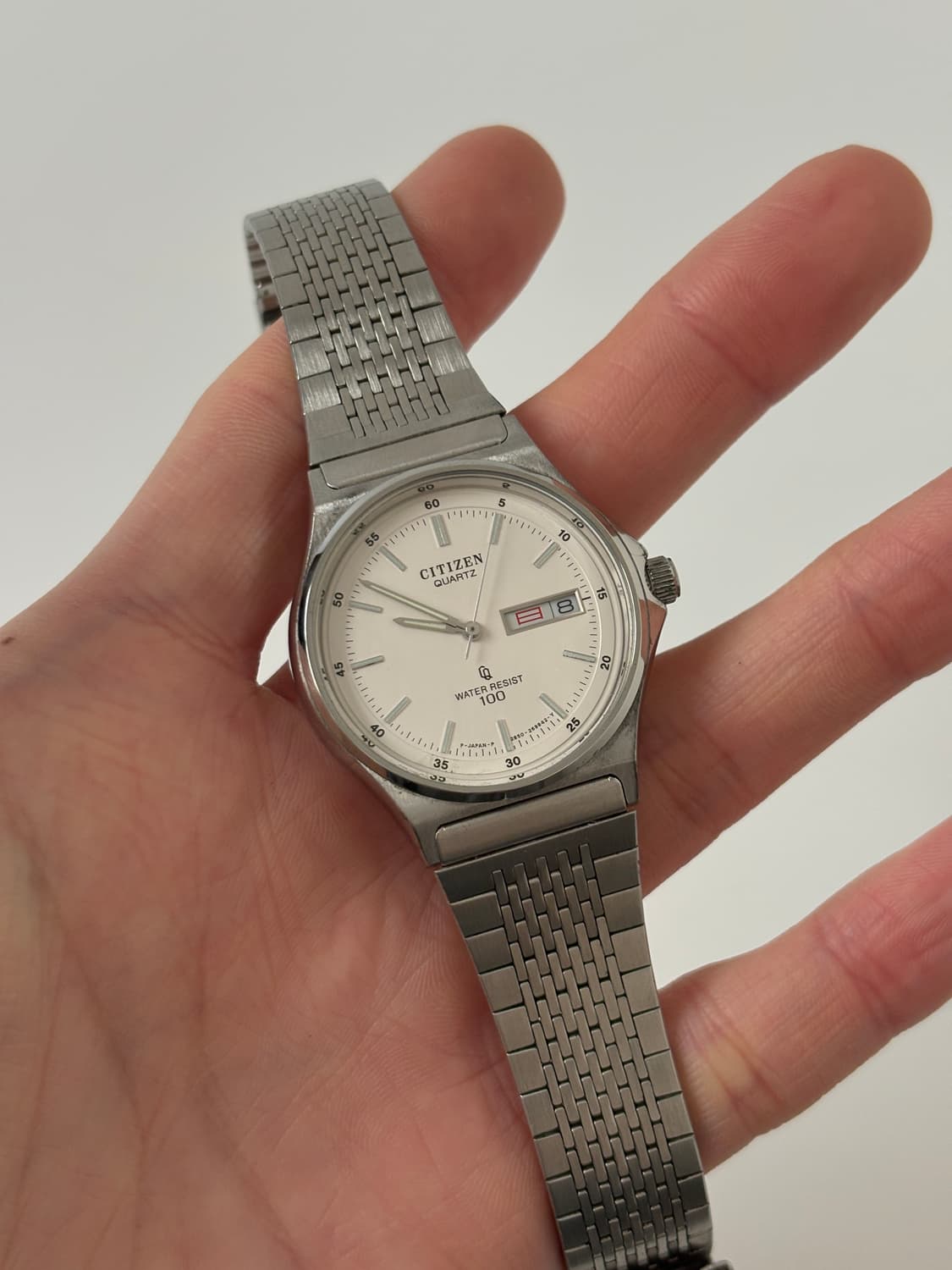 1980s CQ White Dial Silver Quartz 상품이미지1