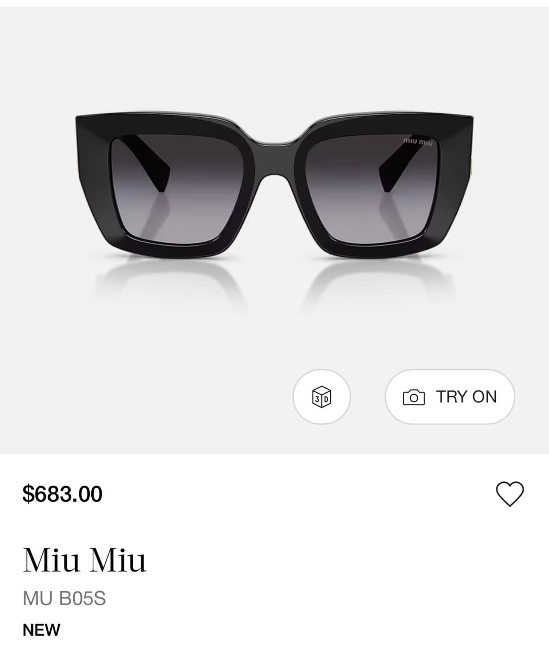 미우미우 선글라스 상품이미지4