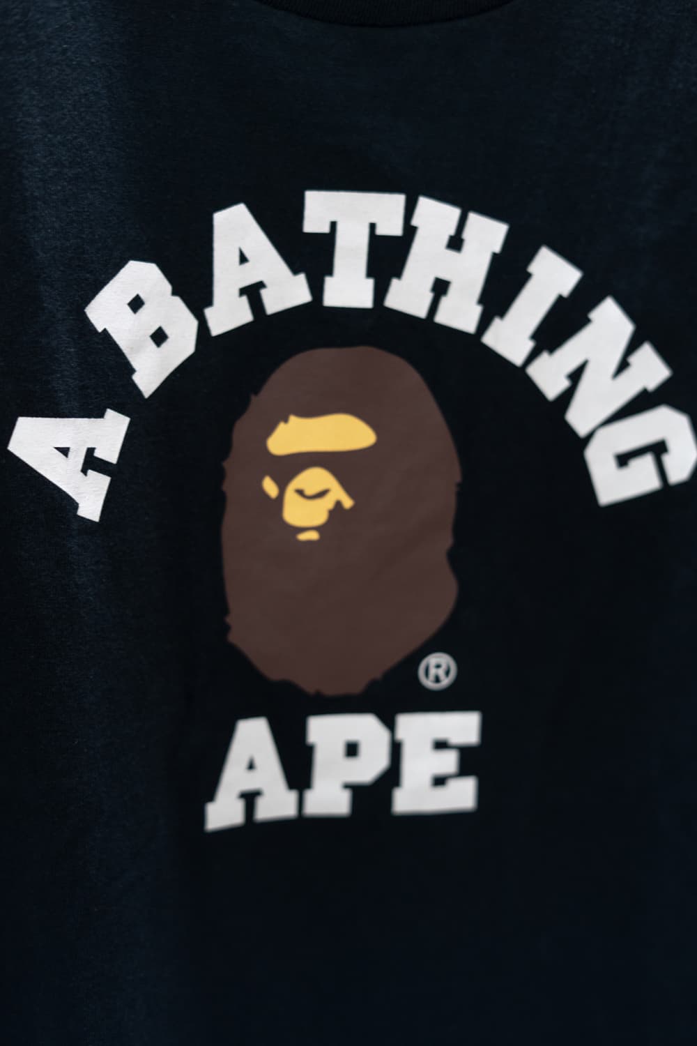 Bape College T-shirts Balck 상품이미지2