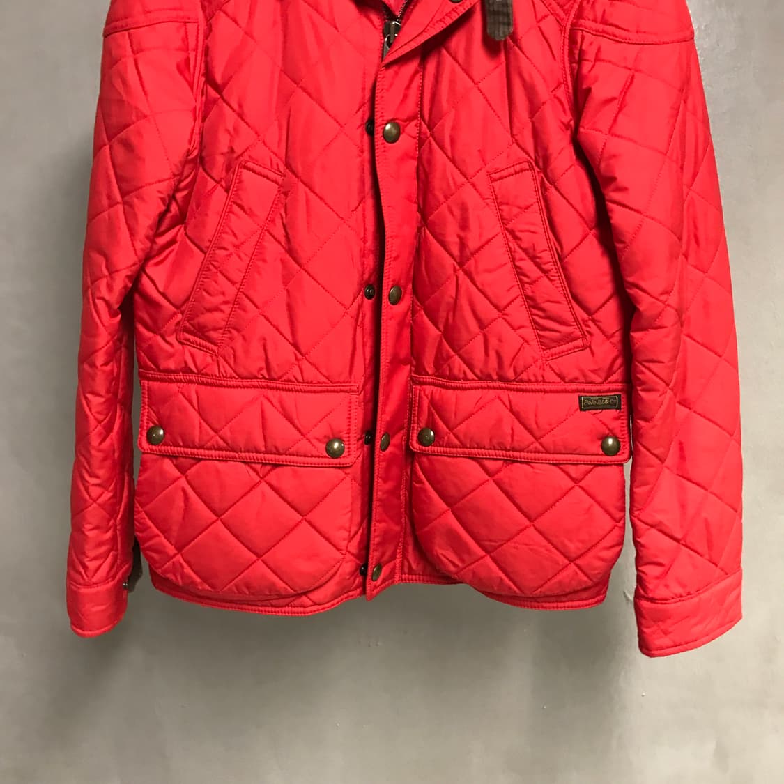 폴로 랄프로렌 퀄팅 자켓 레드 S(W) 상품이미지3