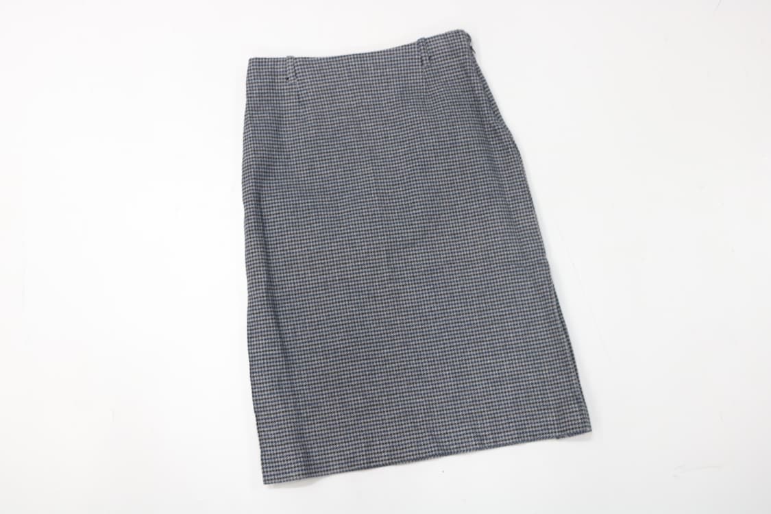 45R 45rpm 빈티지 하운즈투스 체크 울 블렌드 롱 스커트 상품이미지2