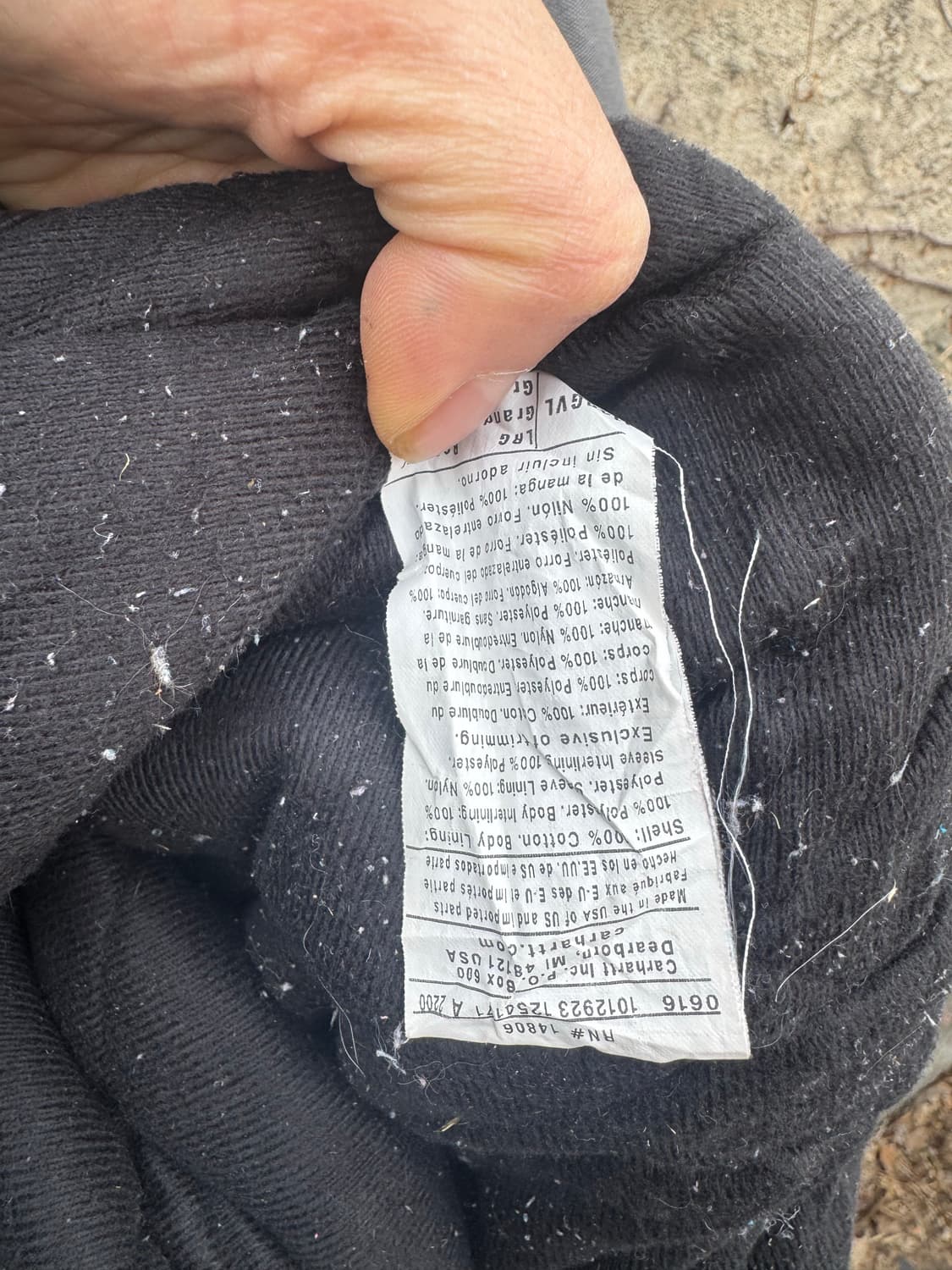 칼하트 빈티지 j140 gvl 그레이 페이딩 덕 액티브 후드 워크 자켓 상품이미지6