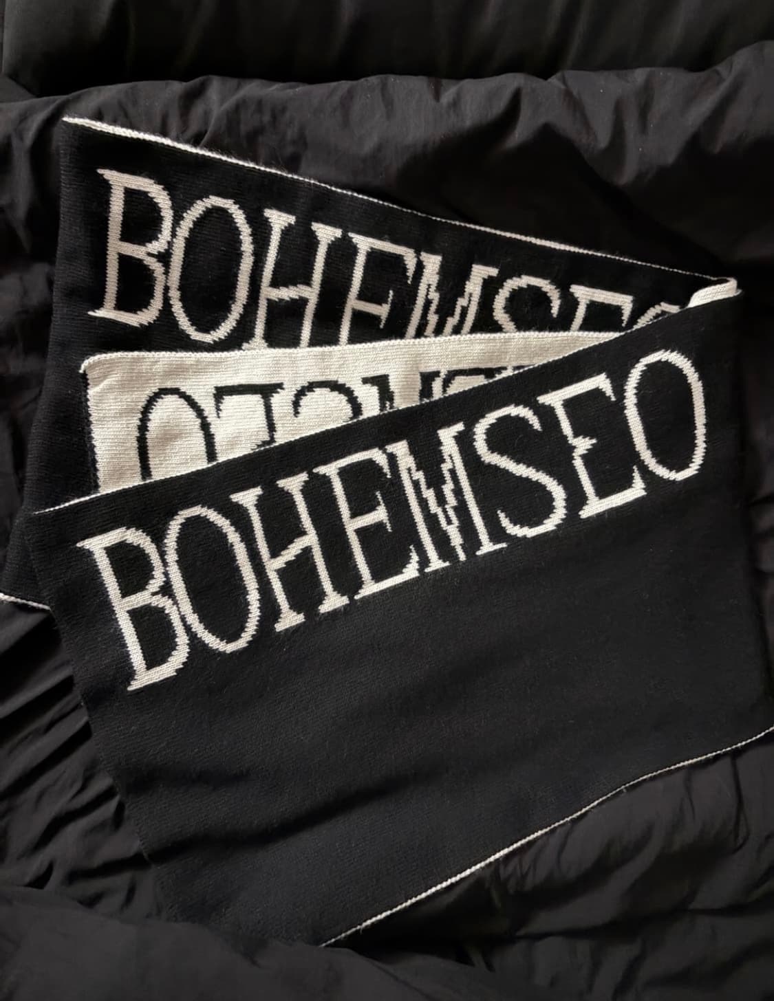 보헴서 보헤미안서울 자카드 니트 머플러 목도리 상품이미지2