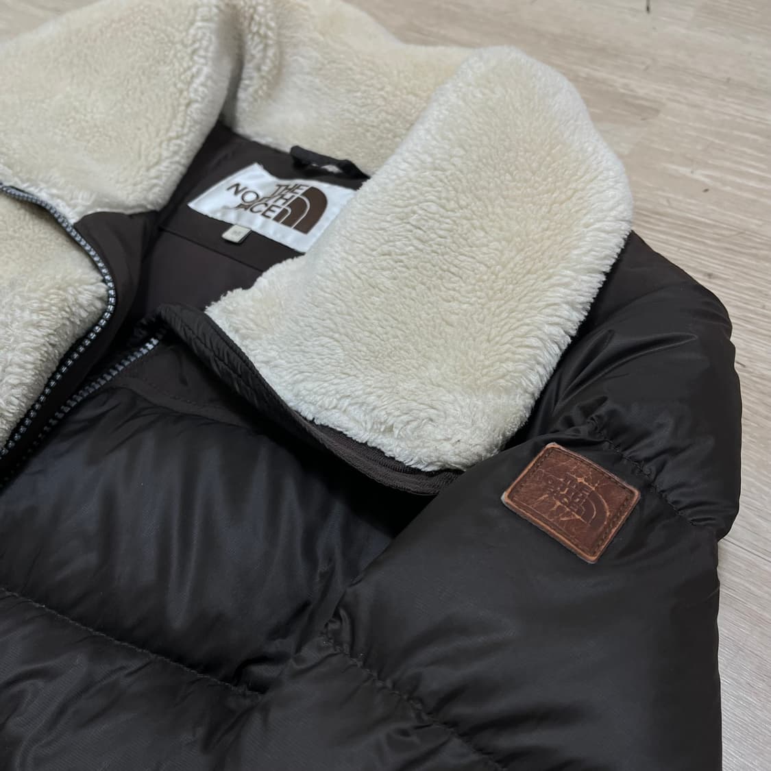 노스페이스 여성 화이트라벨 구스다운 퀼팅 하이넥 패딩 점퍼 XL/95 상품이미지6