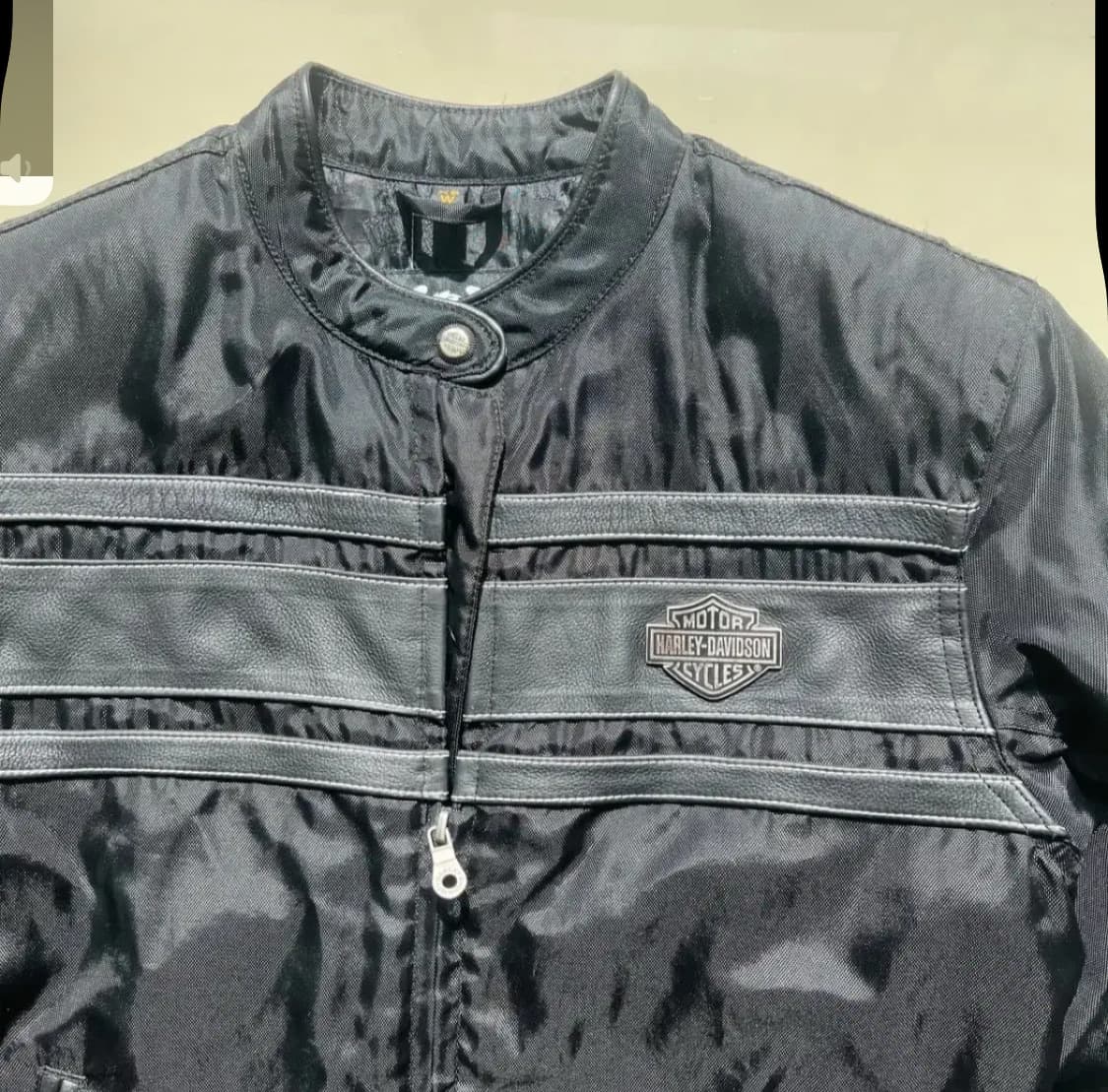 할리 데이비슨 나일론 레더 모터사이클 자켓 상품이미지3