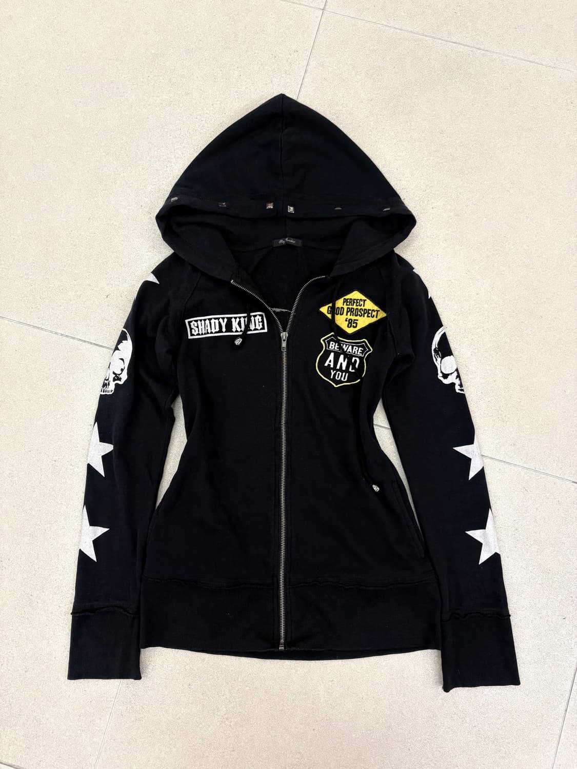 Sky bomber 레오파드 스컬 후드집업 상품이미지2