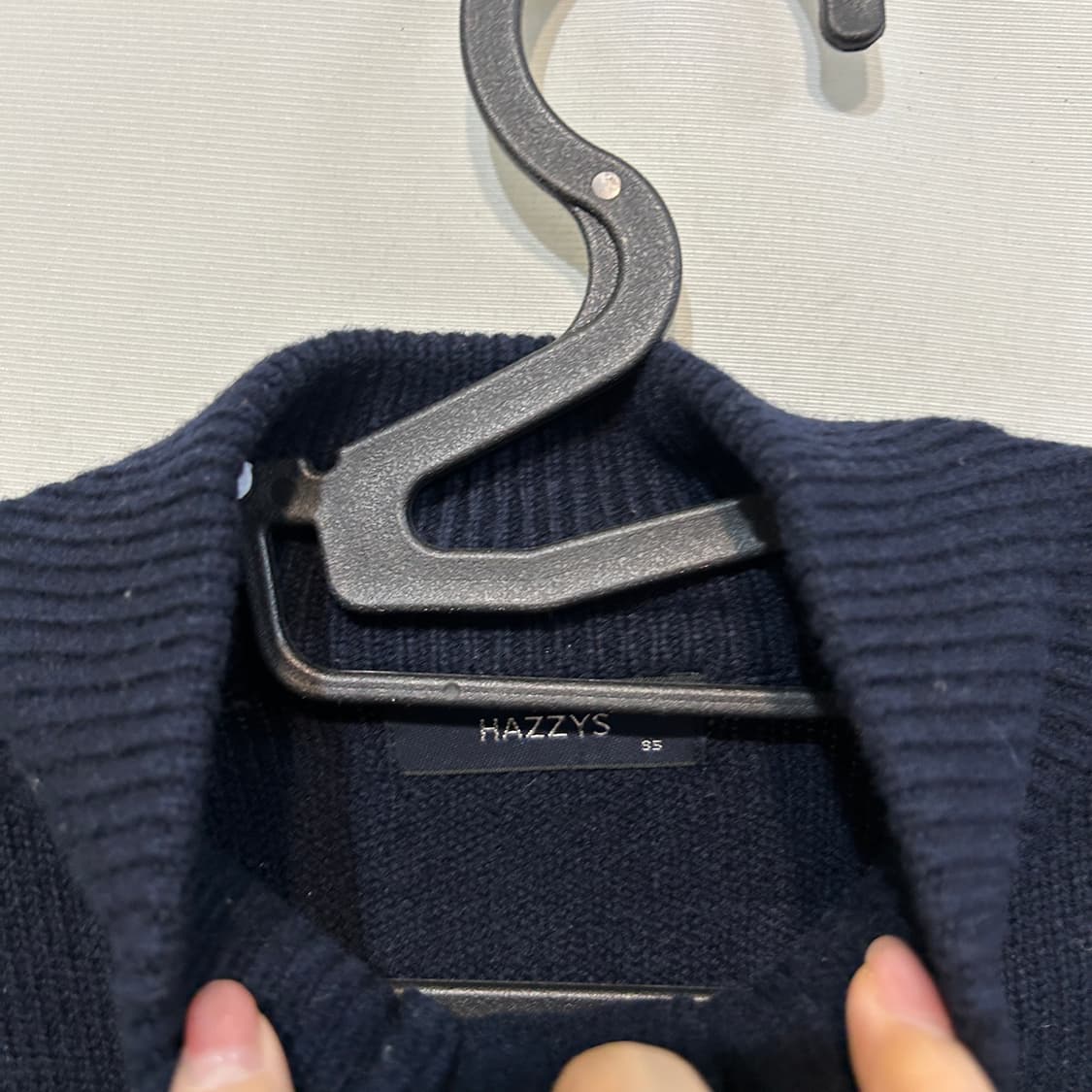 헤지스 남성 니트 반집업 95 상품이미지2