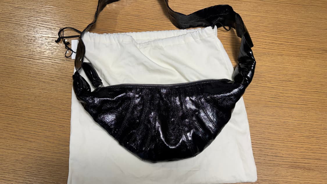 르메르 크루아상 코티드코튼 스몰(블랙) 상품이미지1