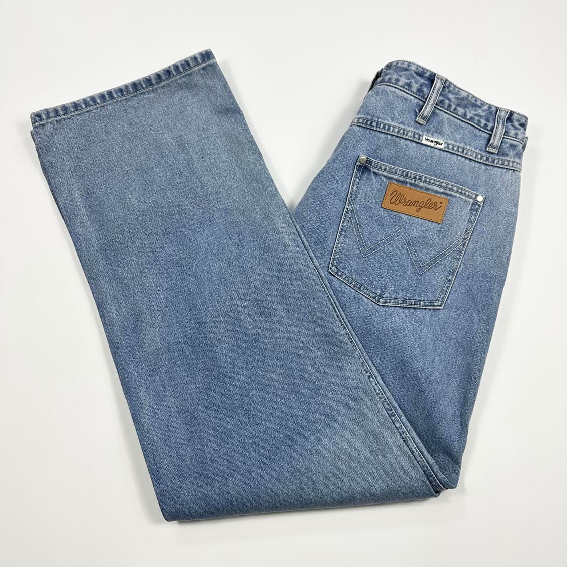 34 랭글러 빈티지 루즈핏 연청 데님팬츠 상품이미지1