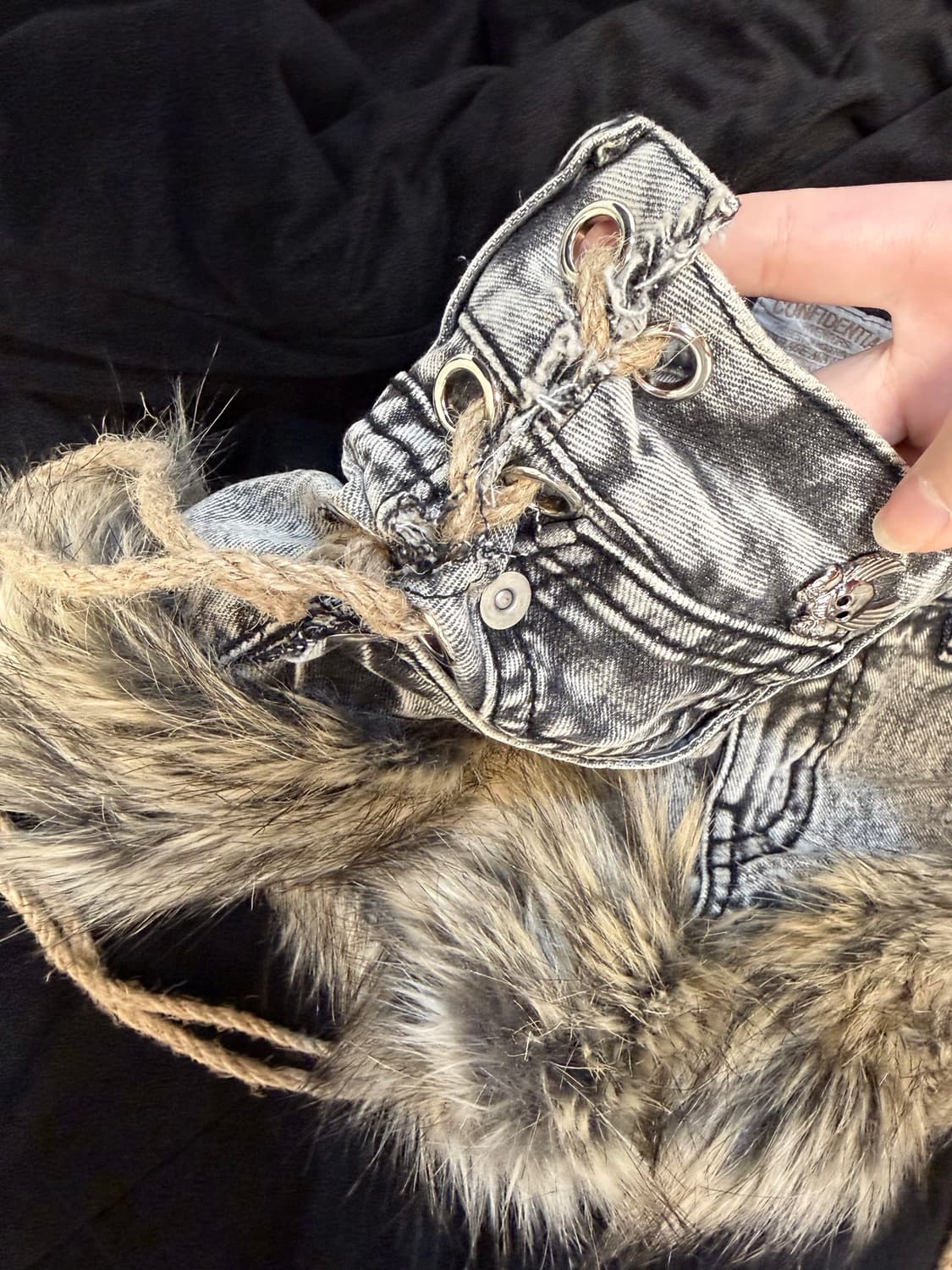 레이어룸 퍼숏팬츠 퍼팬츠 fur shortpants 상품이미지2