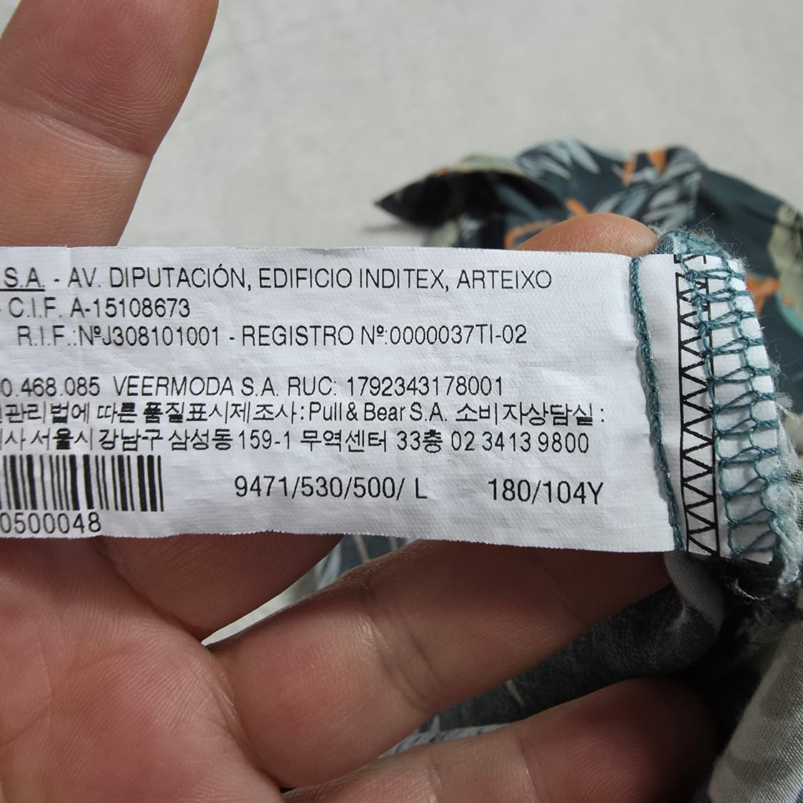 (L)폴앤베어 반팔 하와이안 셔츠  상품이미지4