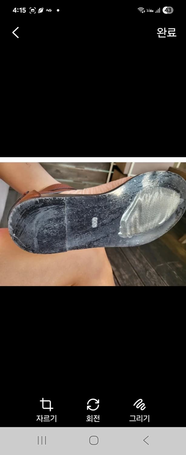 (새제품)데무 가죽 키높이 편안한 갈색 글래디 에이터 샌들225-235 상품이미지9