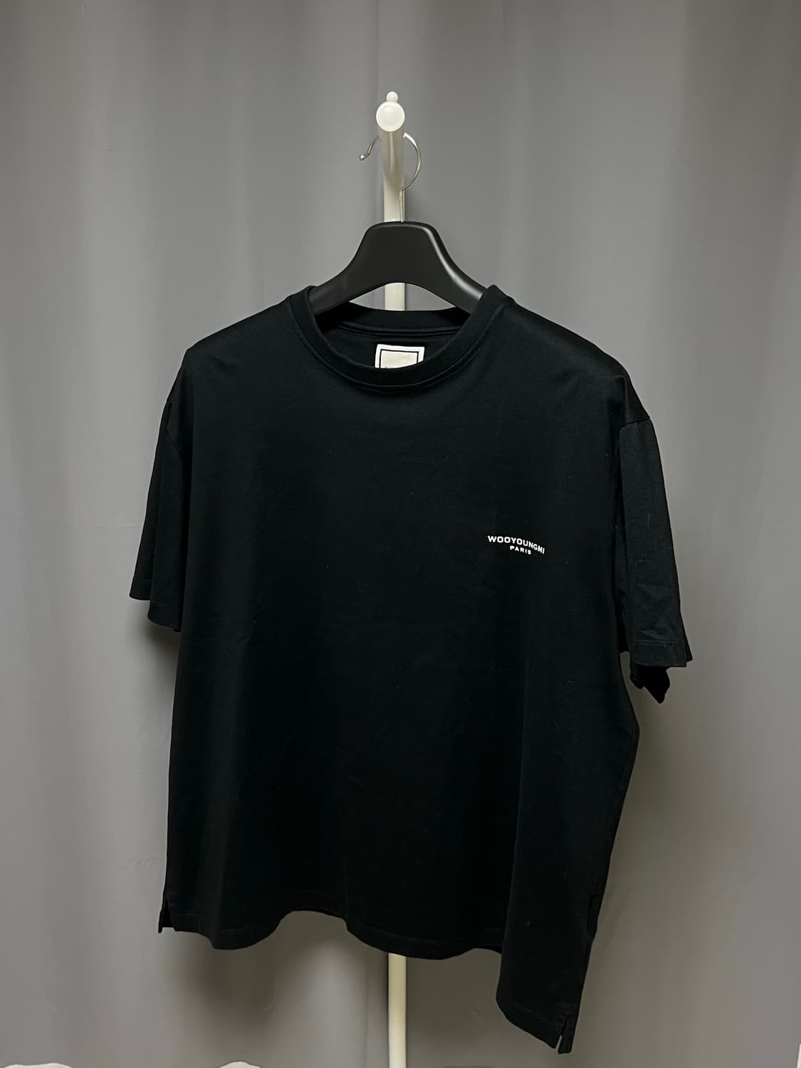 [정품] 우영미 플라워 반팔 블랙 50size 상품이미지2