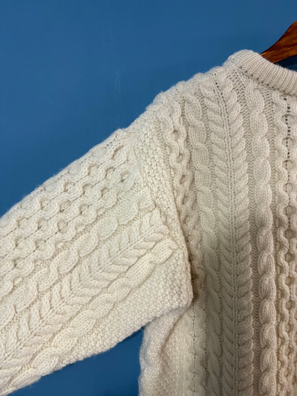 80-90‘s LL Bean Aran Fisherman Sweater.  상품이미지7