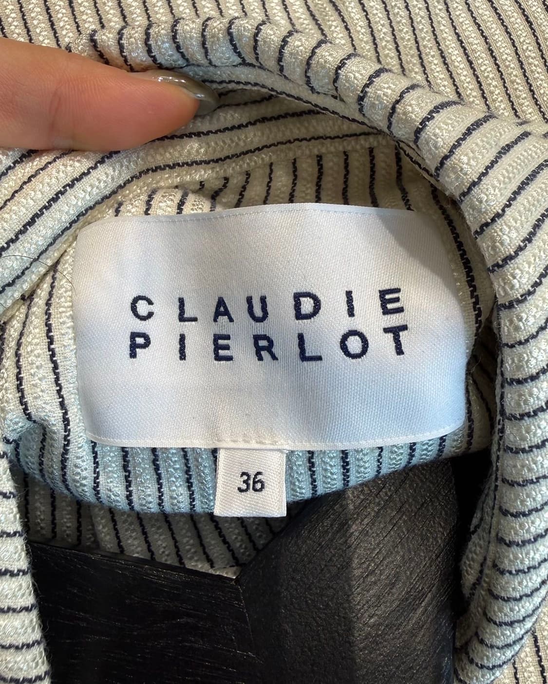 끌로디 피에르 스트라이프 린넨 혼방 자켓  상품이미지8