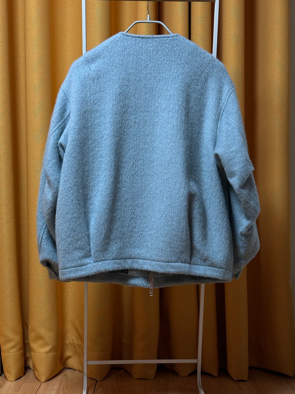 [L] 유나이티드 애로우 샤기 노칼라 블루종 상품이미지2