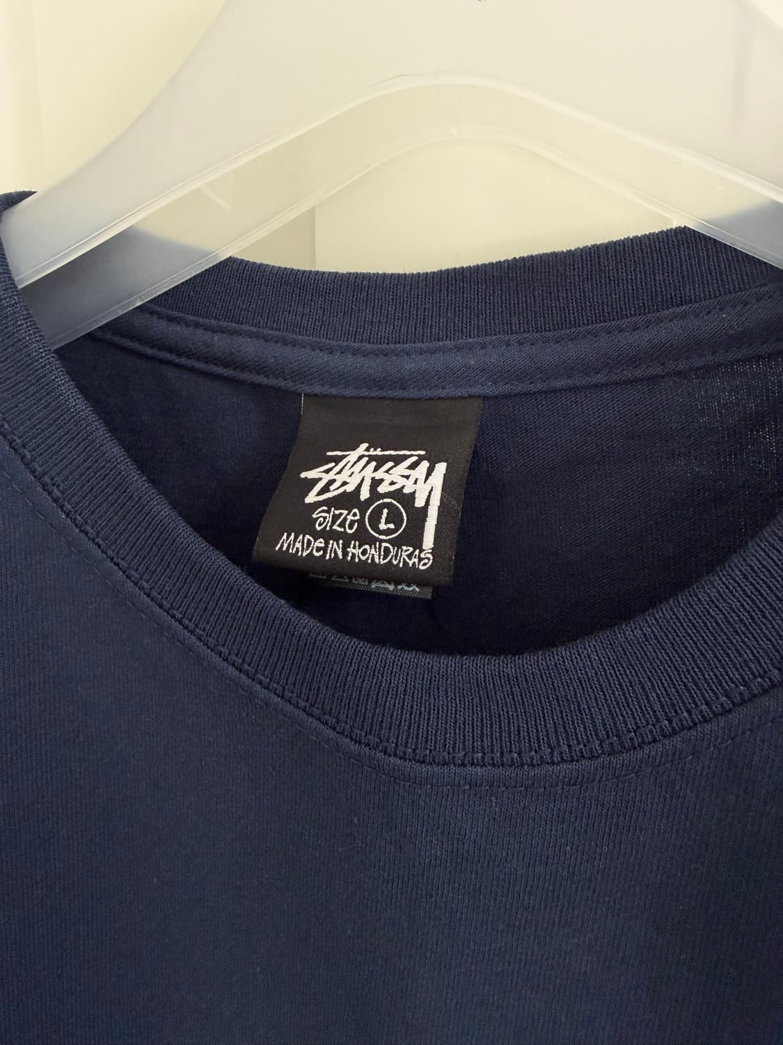 스투시 파리 네이비 반팔 티셔츠 상품이미지3