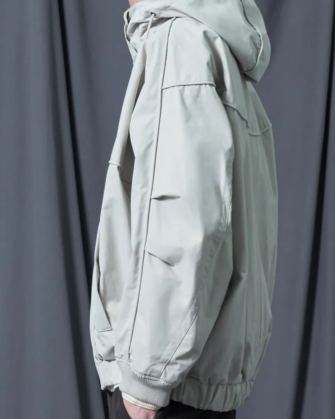 지제로 송지오 후드 디터쳐블 돌먼 점퍼 크림 상품이미지8