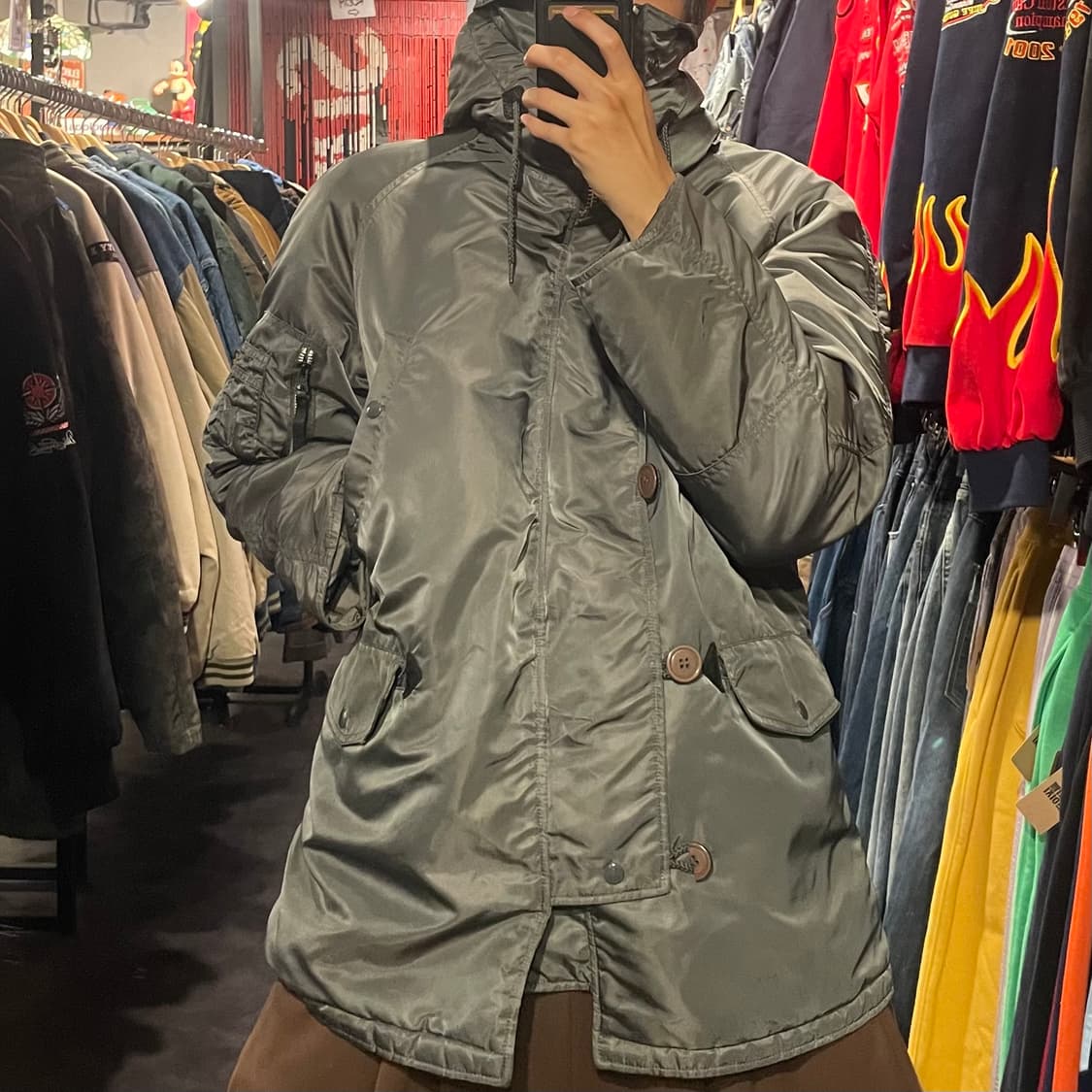 [IM] ALPHA 알파인더스트리 그레이 패딩  상품이미지5