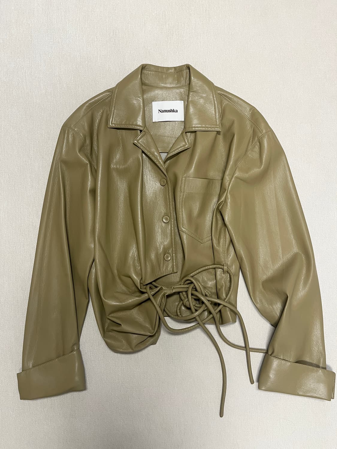 나누슈카 레더 스트링 셔츠 상품이미지1