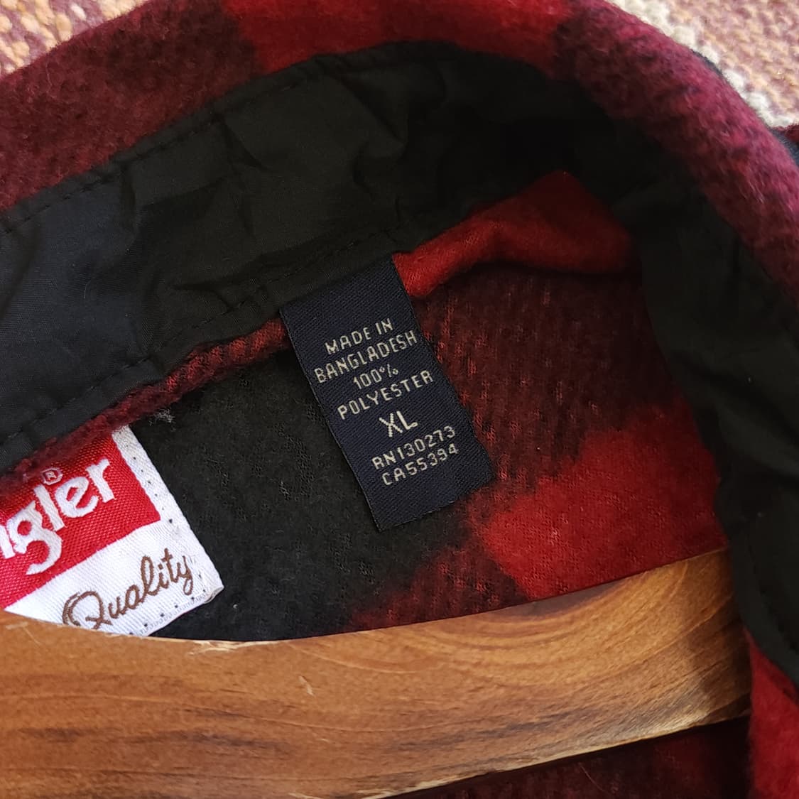 90s 랭글러 버팔로 플레드 워크셔츠 플리스 셔츠 xl 상품이미지10