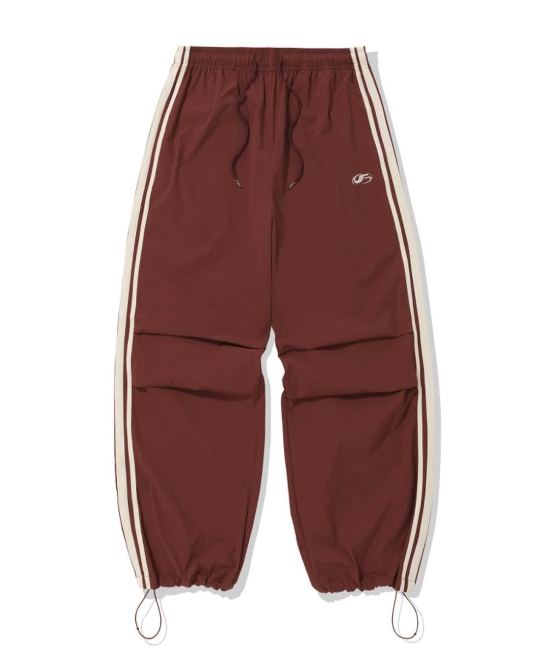 Filluminate 나일론 투 턱 테이핑 팬츠-와인 상품이미지1