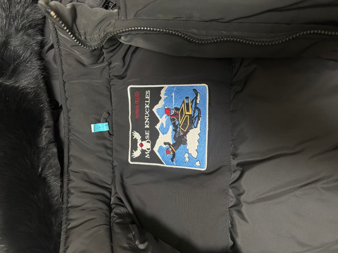 새상품 무스너클 남성 라이언 파카 L 블랙 상품이미지2