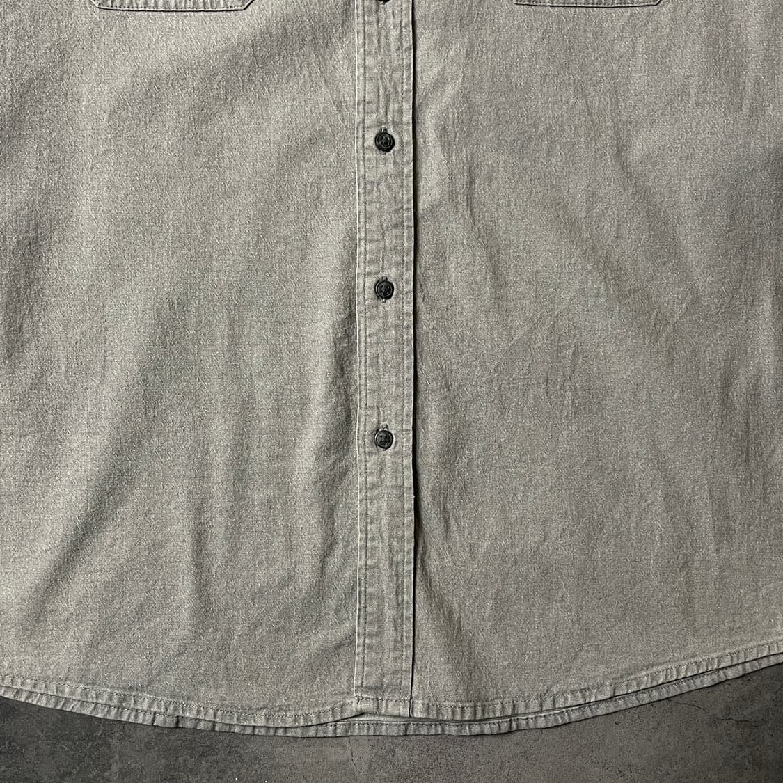 WRANGLER 랭글러 빈티지 그레이 코튼 워크셔츠 A00625 상품이미지4