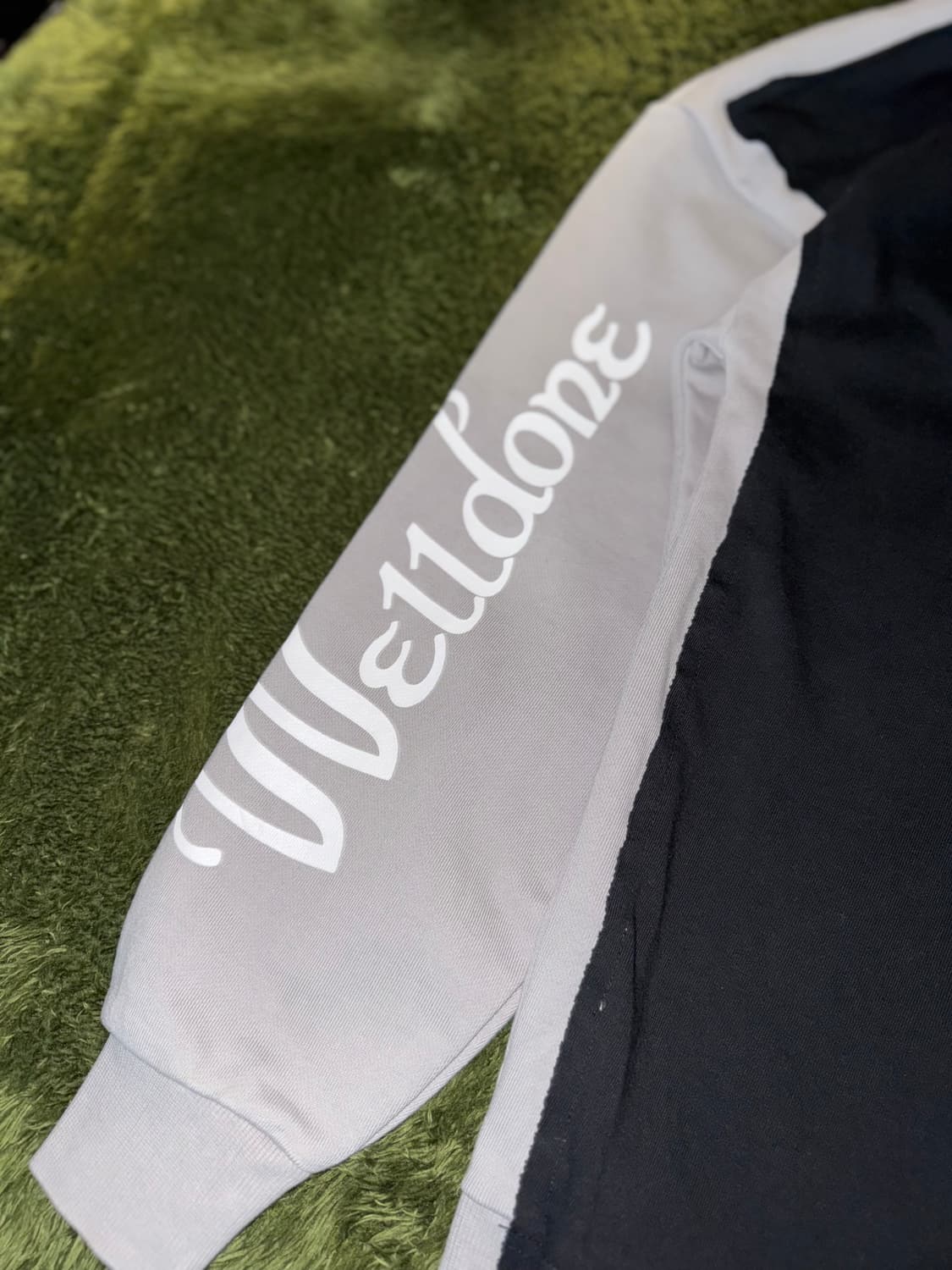 We11done 웰던 오버사이즈드 오버레이 패널 로고 후디 상품이미지4