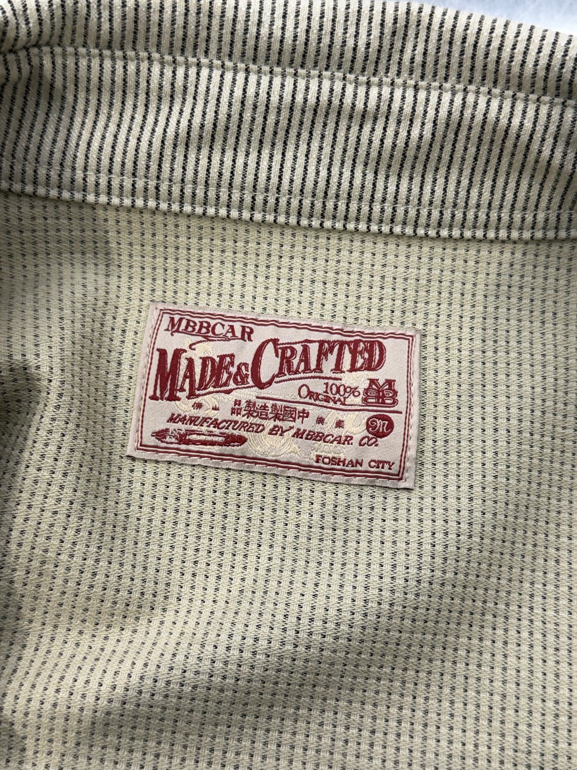 엠비비카 스냅 버튼 컬러 우븐 스트라이프 웨스턴 셔츠 상품이미지7