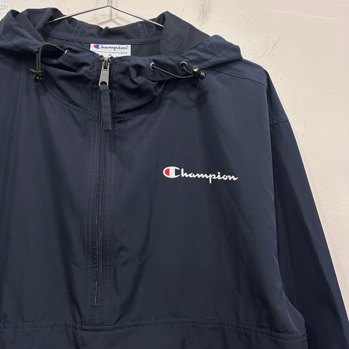 챔피온 나염로고 절개 포켓 오버핏 후드 아노락 상품이미지1
