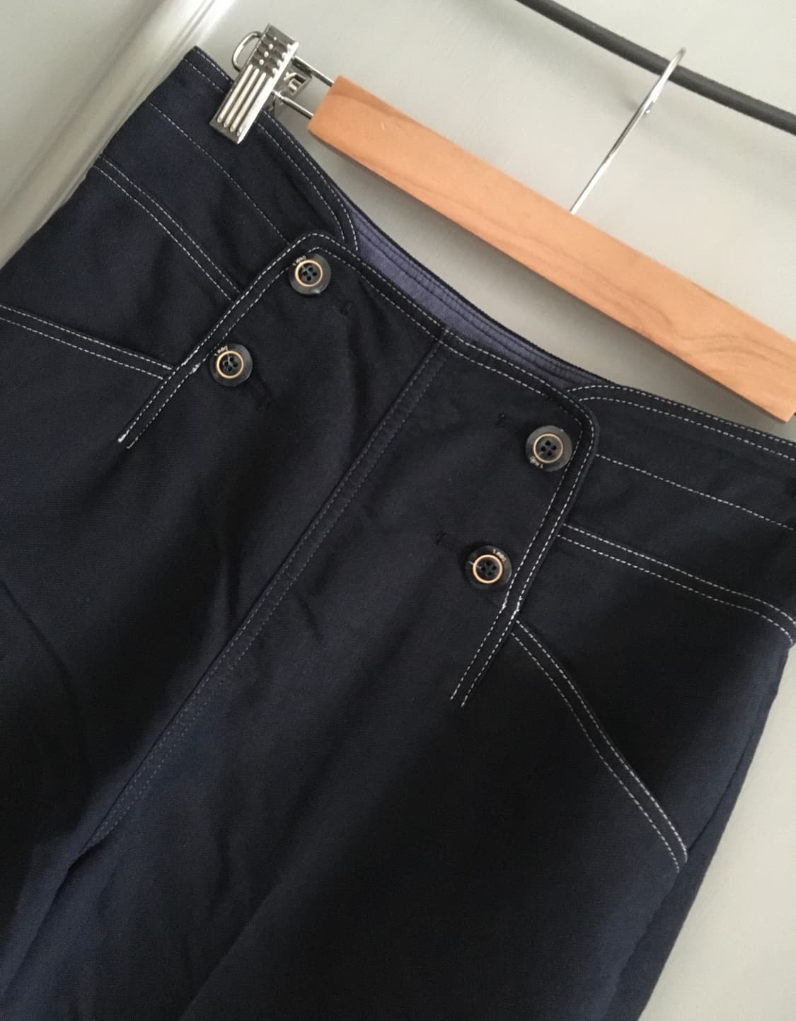 듀엘 린넨 혼방 와이드 팬츠 호칭 67-94 상품이미지2