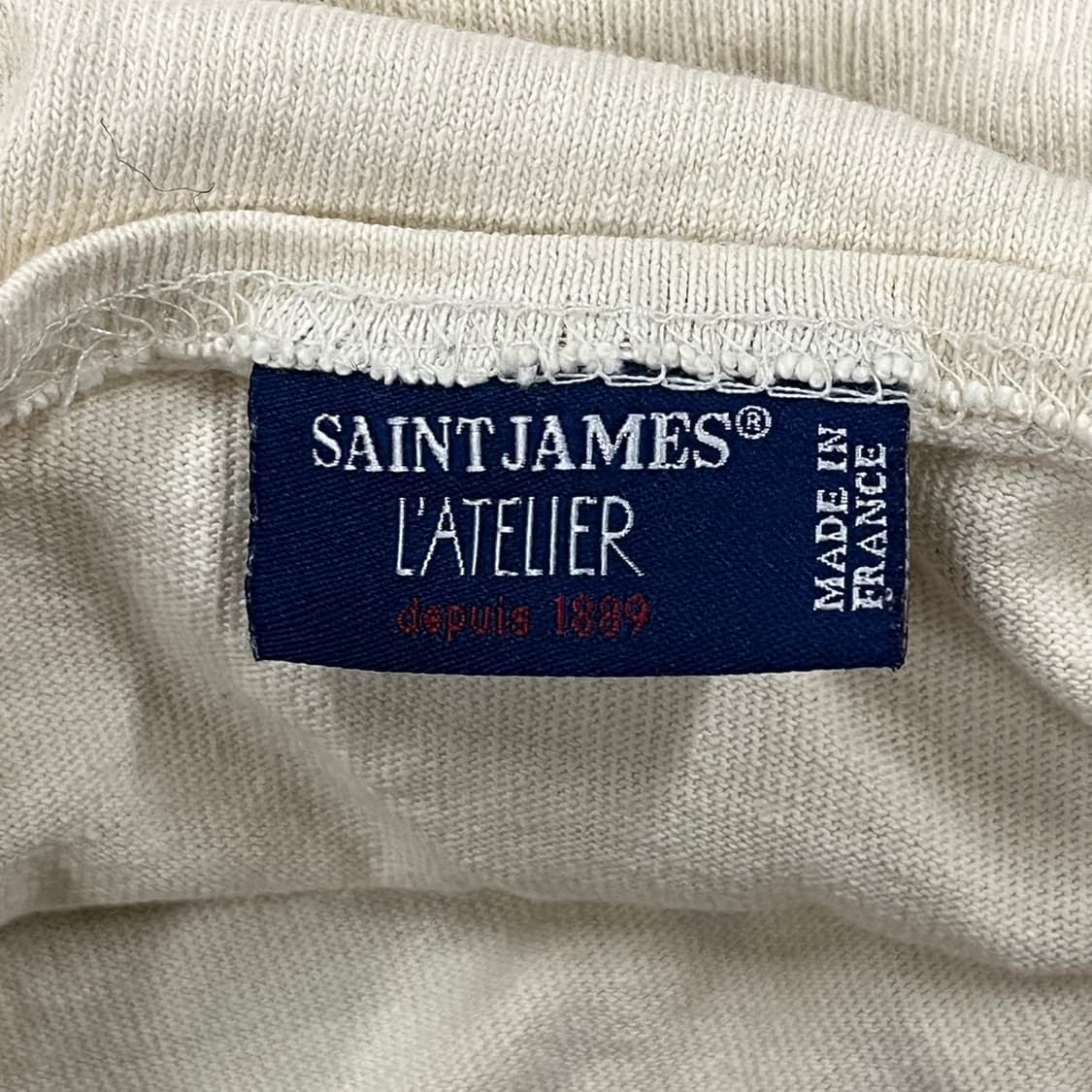 [정품/L] 세인트제임스 화이트 긴팔 티셔츠 b15 상품이미지5