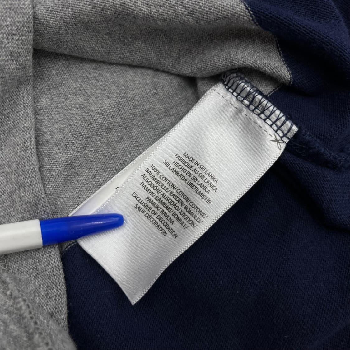 폴로 랄프로렌 레드포니 네이비 단가라 럭비티 S 상품이미지6