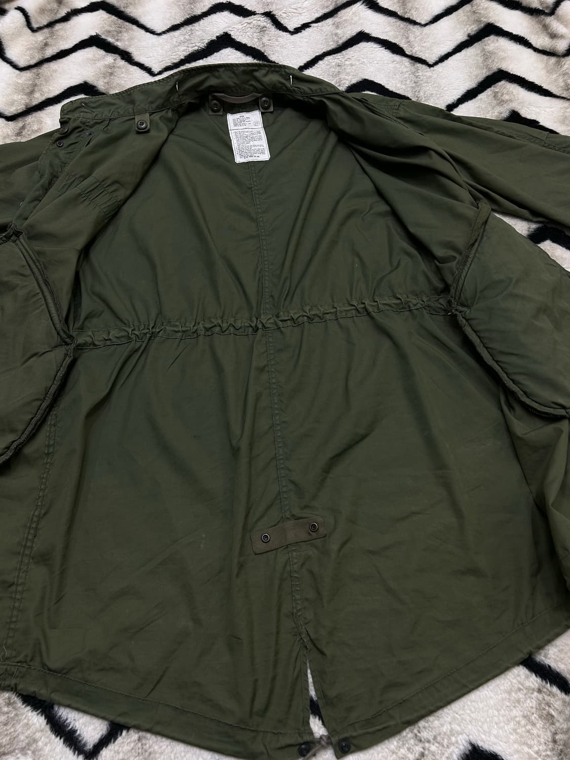 [M]U.S Army M-65 오리지날 피수테일/카키 상품이미지4