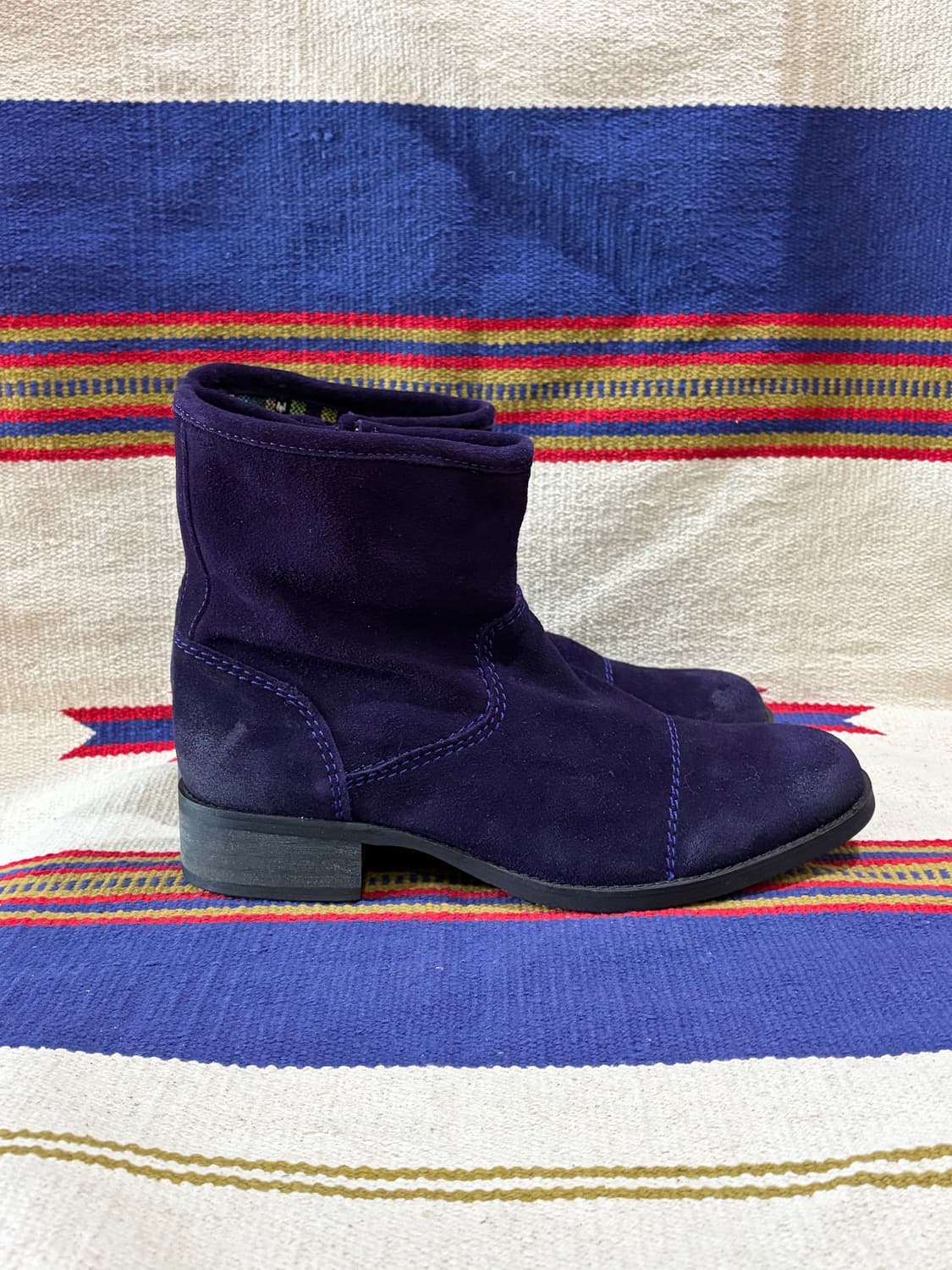 솔로 앤 더블 스웨이드 웨스턴 부츠 상품이미지3