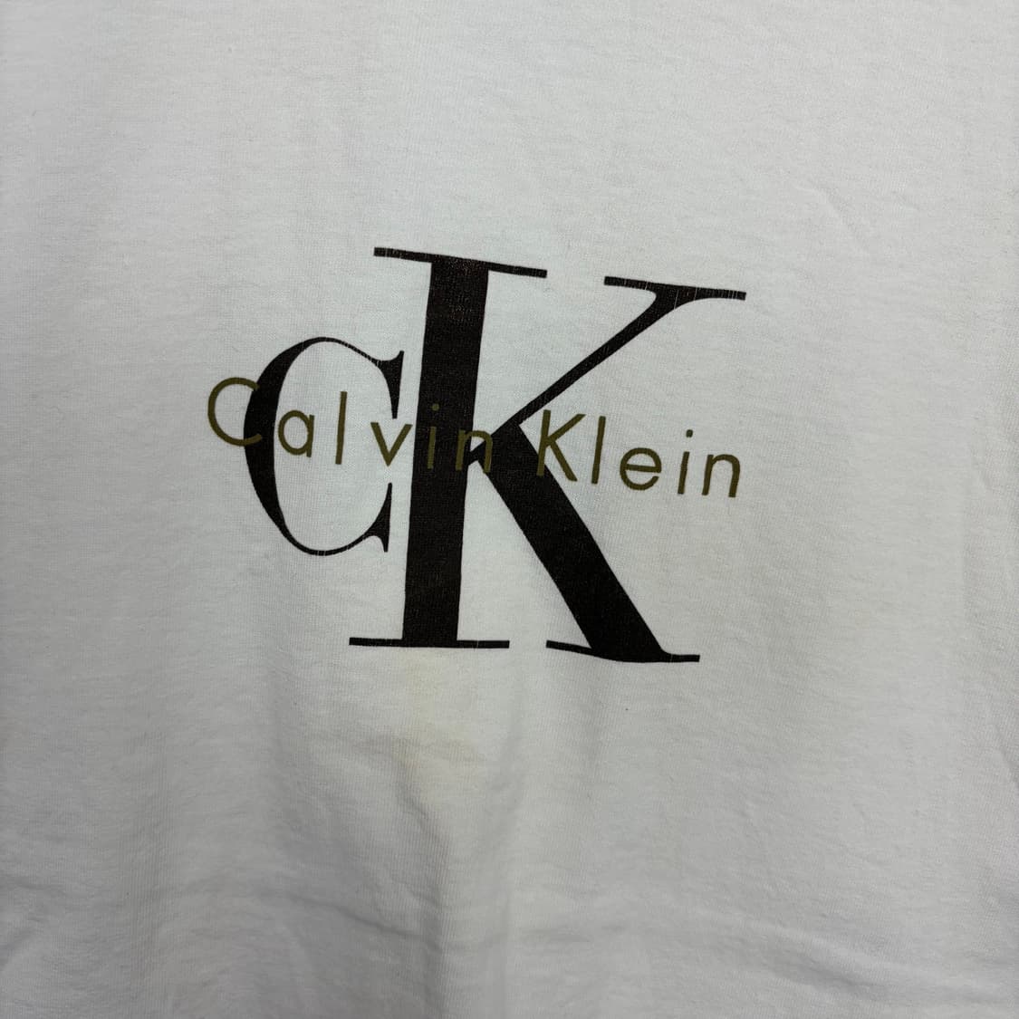 90s ck 캘빈클라인 로고 반팔 티셔츠 상품이미지4